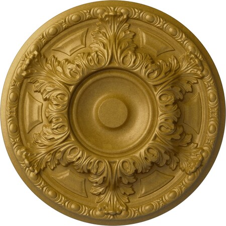 Ekena Millwork Granada Ceiling Medallion (Fits Canopies up to 7 1/8"), Hand-Painted Pharaohs Gold, 19"OD x 1 1/2"P CM19GAPGS